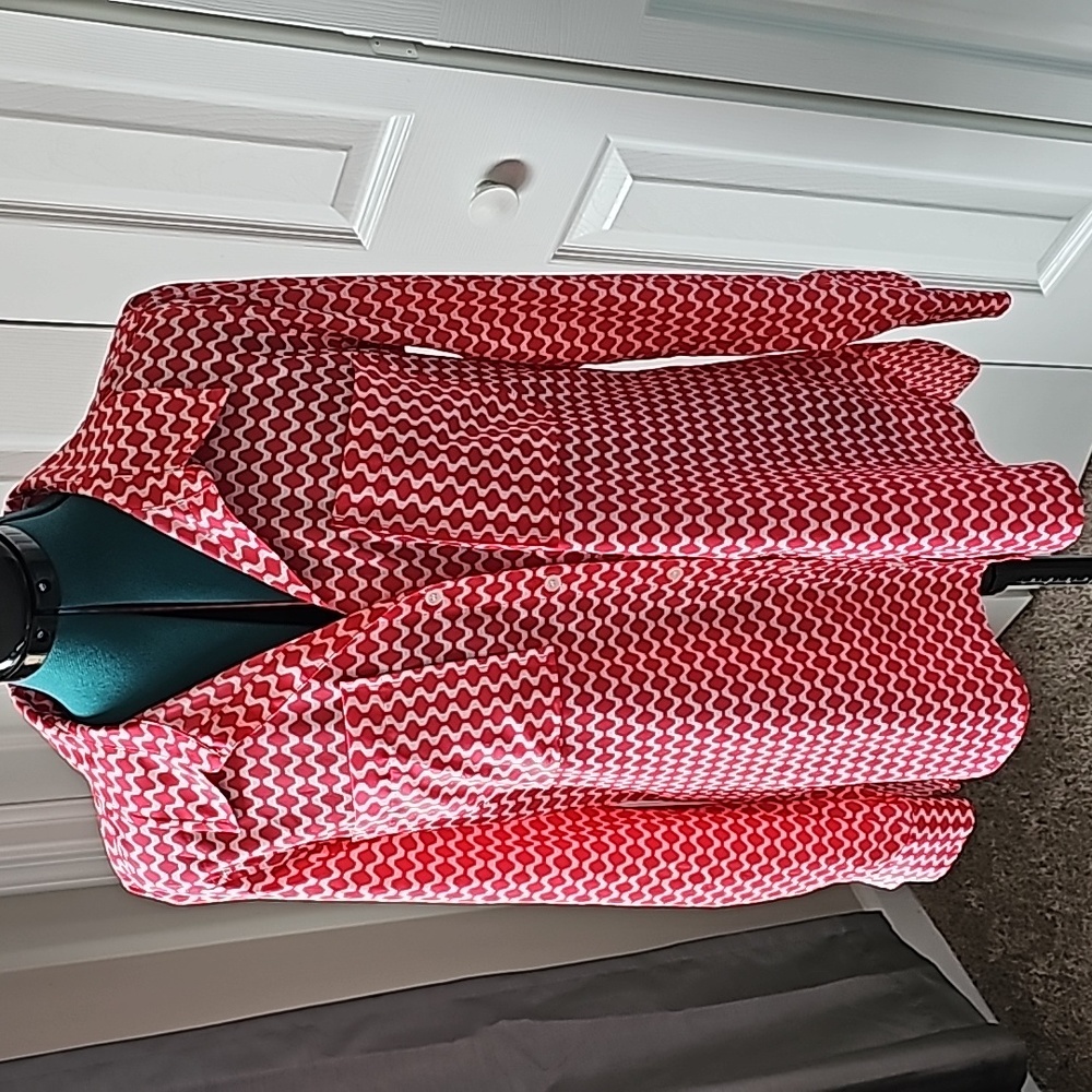 TOMMY Hilfiger long sleeved Red and White long sleeved shirt NWOT